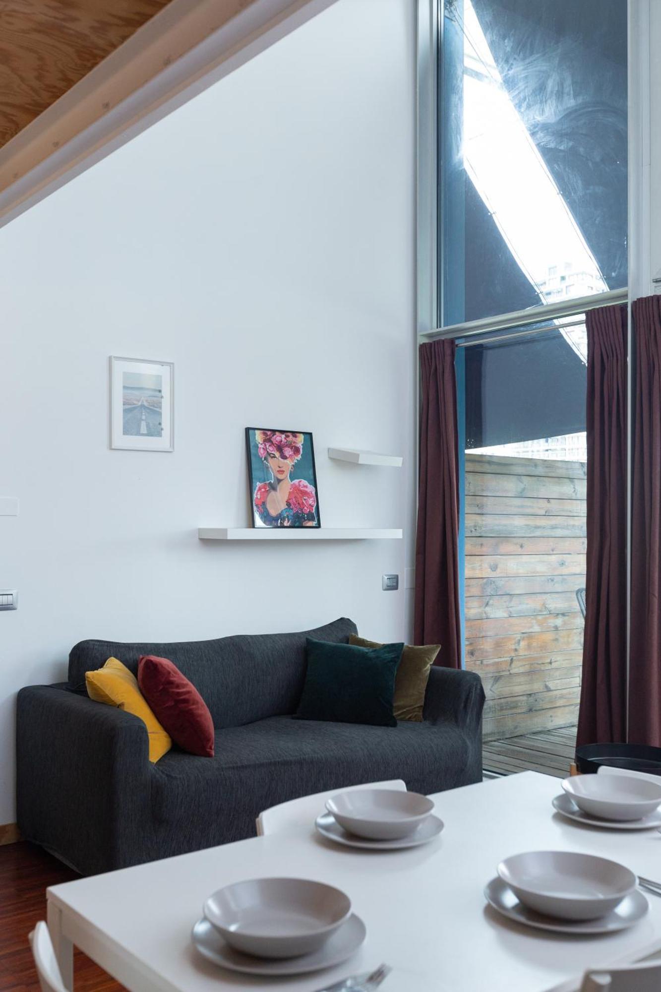 Apartmán White And Brown Exclusive Loft With Terrace - Free Parking - M2 Station Milán Exteriér fotografie
