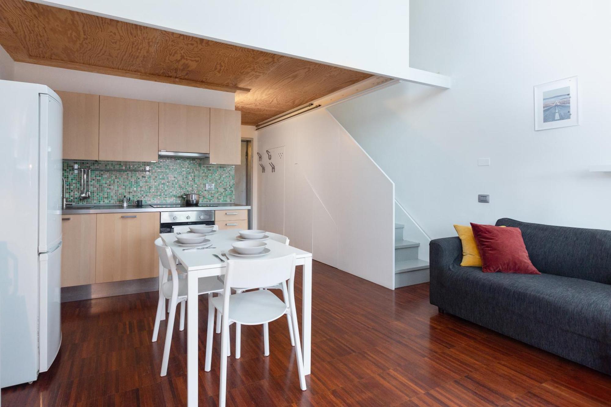 Apartmán White And Brown Exclusive Loft With Terrace - Free Parking - M2 Station Milán Exteriér fotografie